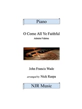 O Come All Ye Faithful piano sheet music cover